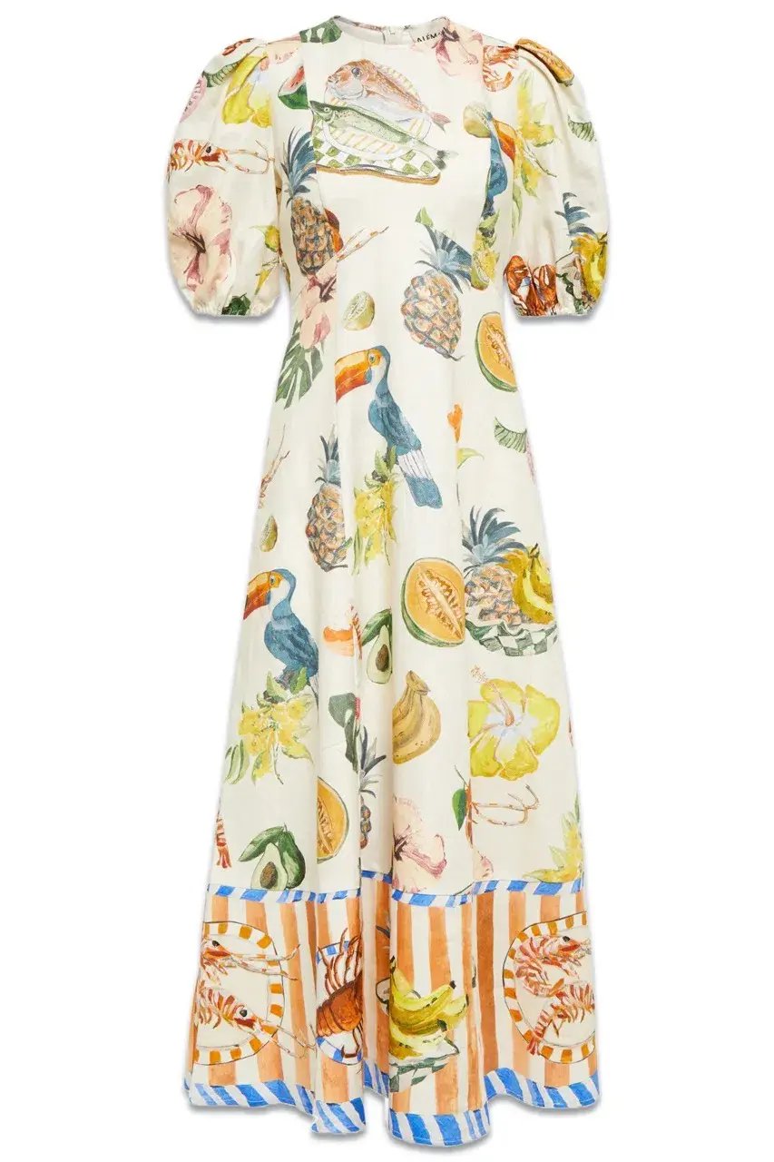 Alemais Theo Midi Dress Multi Size 12 AU photo 21