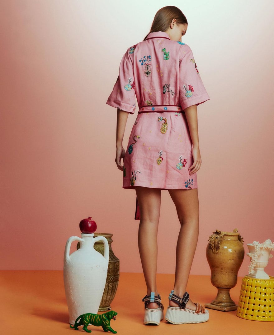 Alemais Timmy Embroidered Mini Dress photo 3