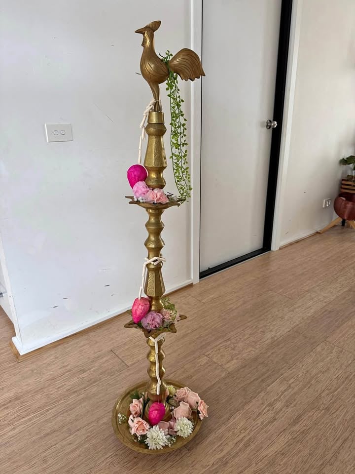 5ft brass diya/lamp for hire photo 3