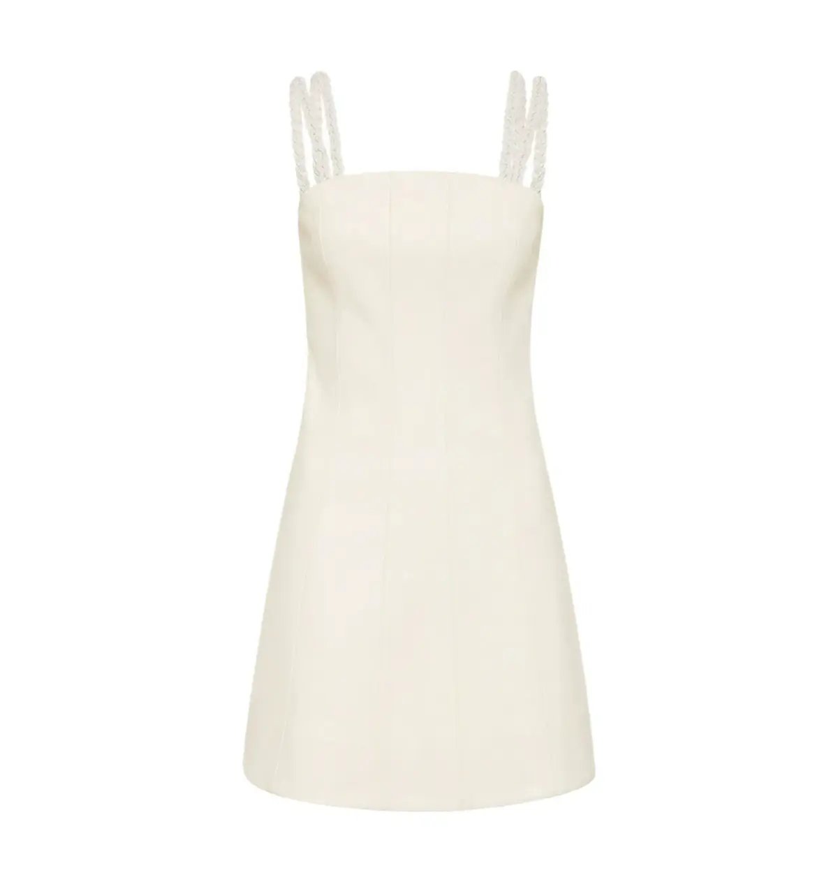 Aje Osa Braided Mini Dress Ivory Size AU 8 photo 4