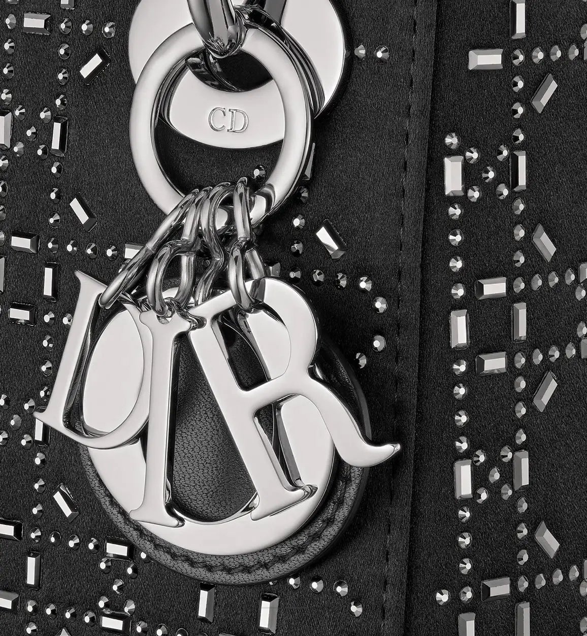 Lady Dior Mini Black Satin photo 3