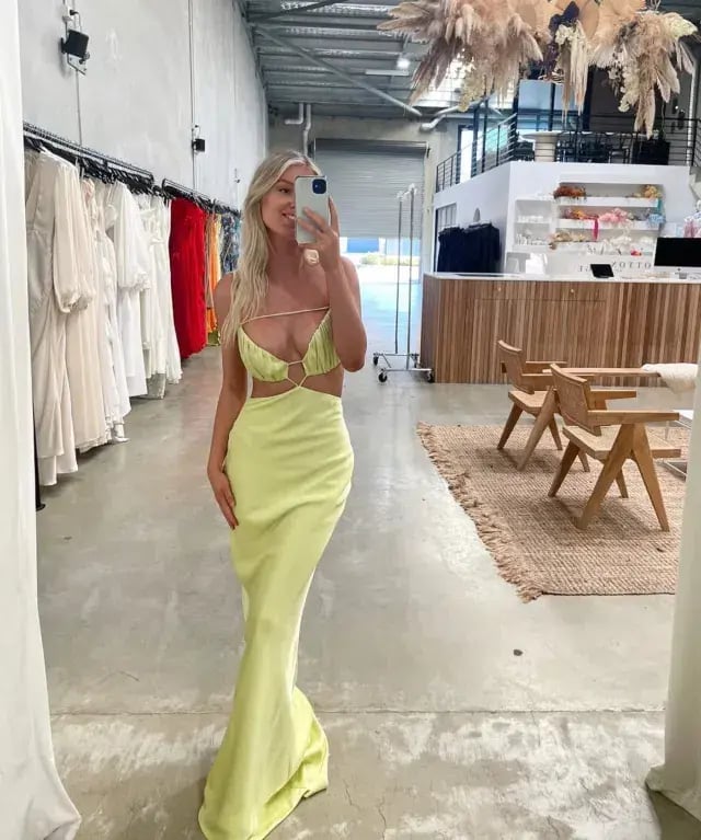 Lexi Leia Maxi Formal Dress Mojito Size 8 photo 6