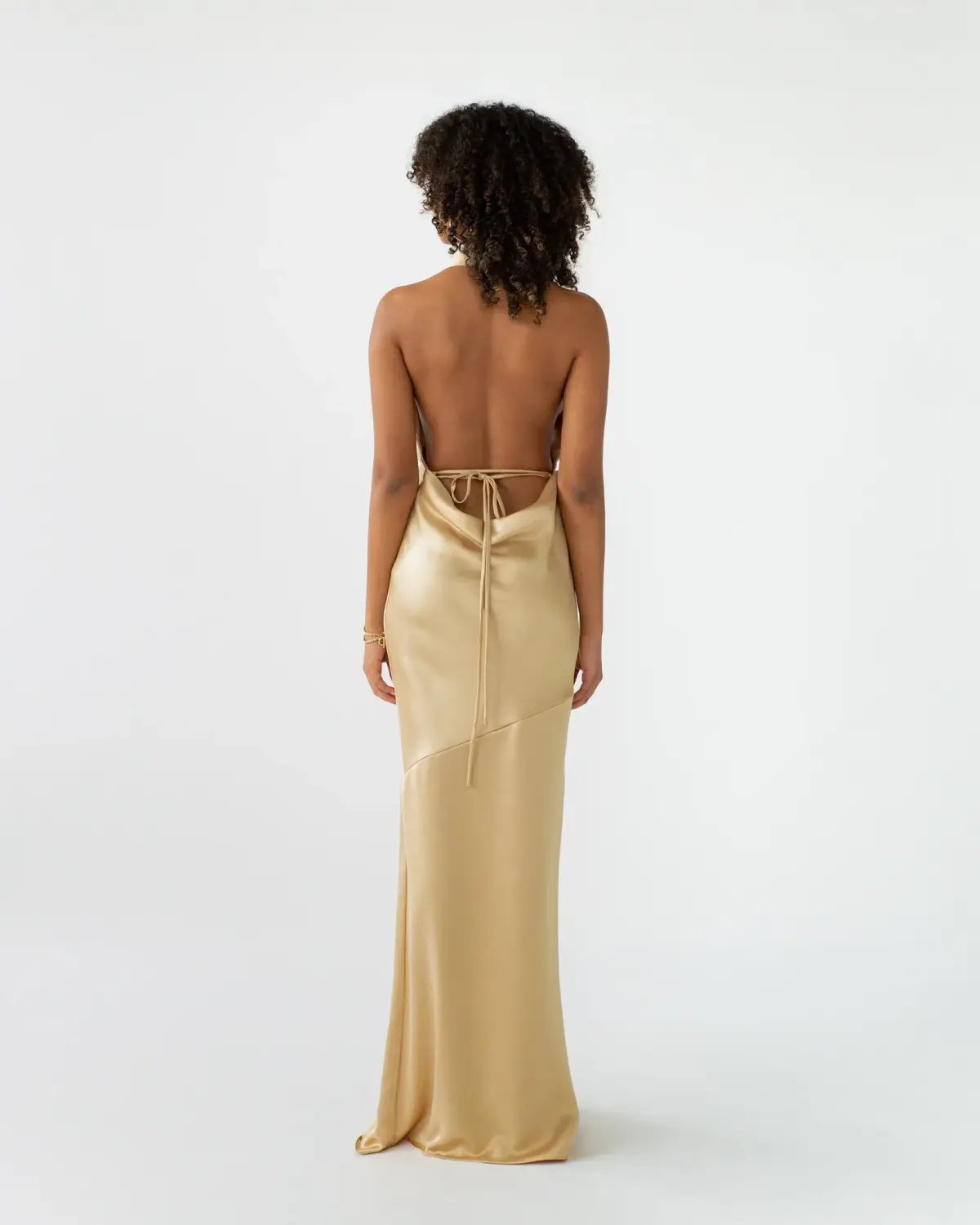 Arcina Ori Daniella Gold Dress Gold Size S/Au 8 photo 2