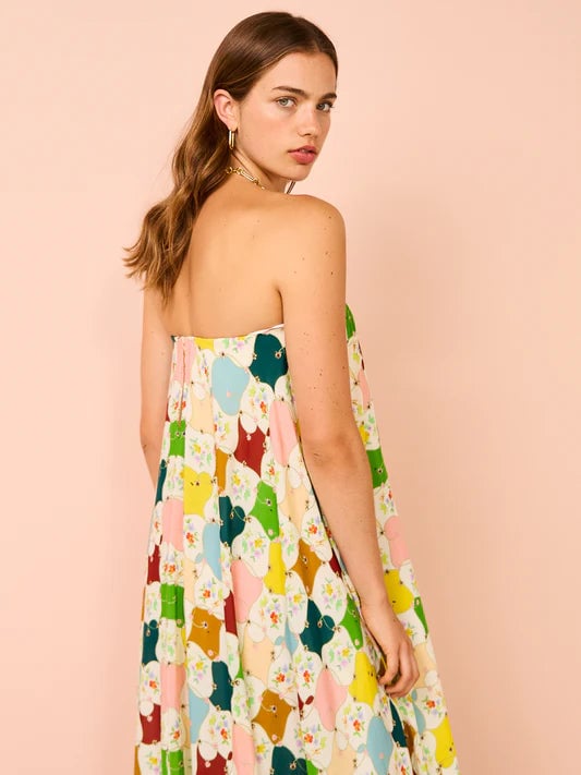 Alemais Evely Strapless Gown In Multi photo 4