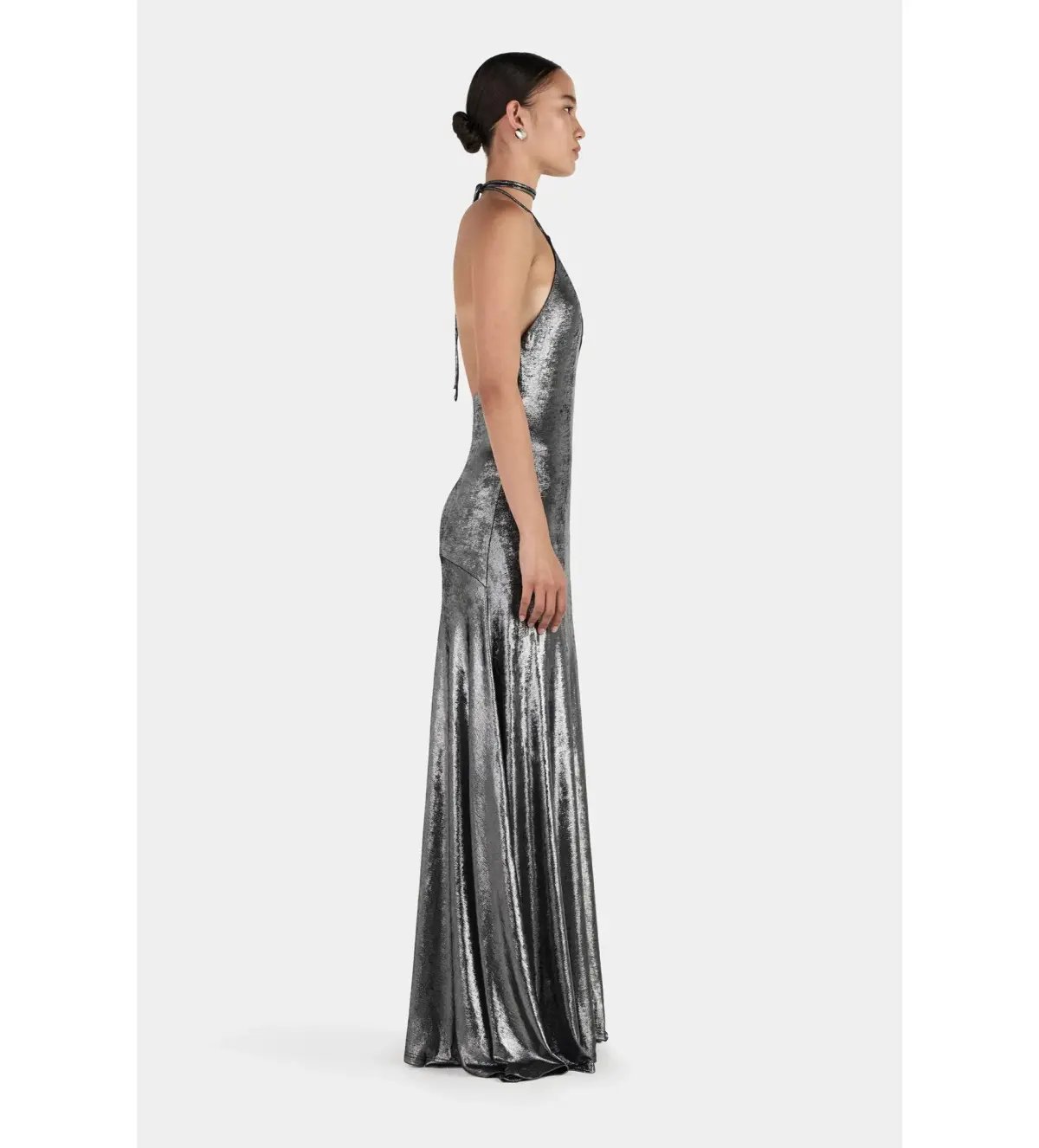 Hansen and Gretel Kitty Slip Maxi Dress Mercury Size L AU 12 photo 4