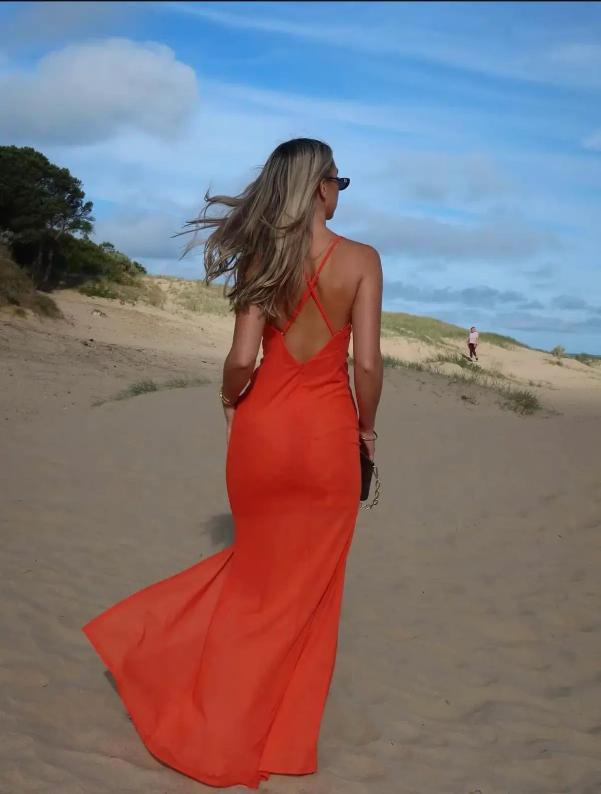 She is Olla Berlin Maxi Dress in Tangerine Size M AU 10 photo 2