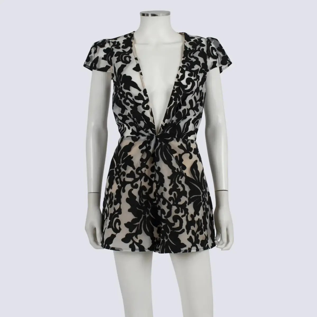 C/MEO Collective Cameo Operator Romper Mini Black Lace Size AU 6 photo 5