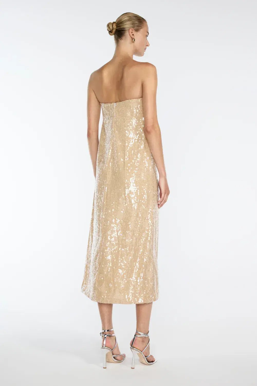 Manning Cartell Light Angles Strapless Dress Gold Size S / AU 8 photo 3