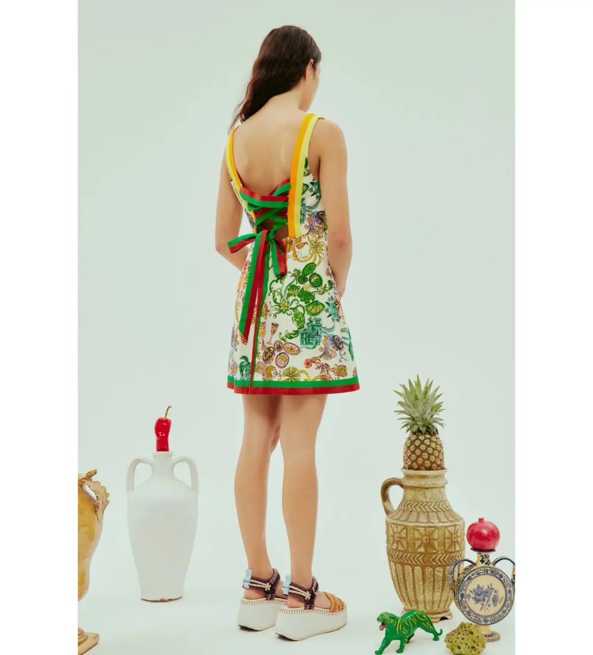 Alemais Fiesta Mini Dress Multi Print Size AU 16 photo 4