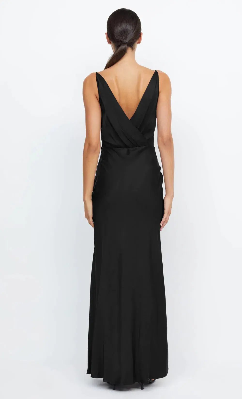 Bec & Bridge Adore V Maxi Dress Black Size 8 photo 3
