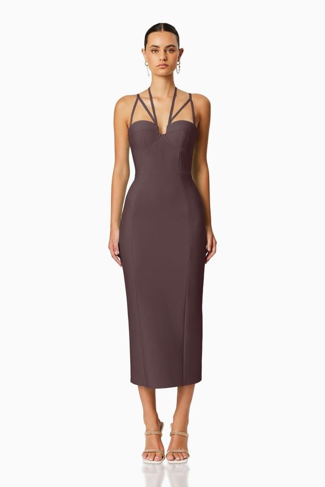 Elliatt Orchid Dress - Chocolate photo 2