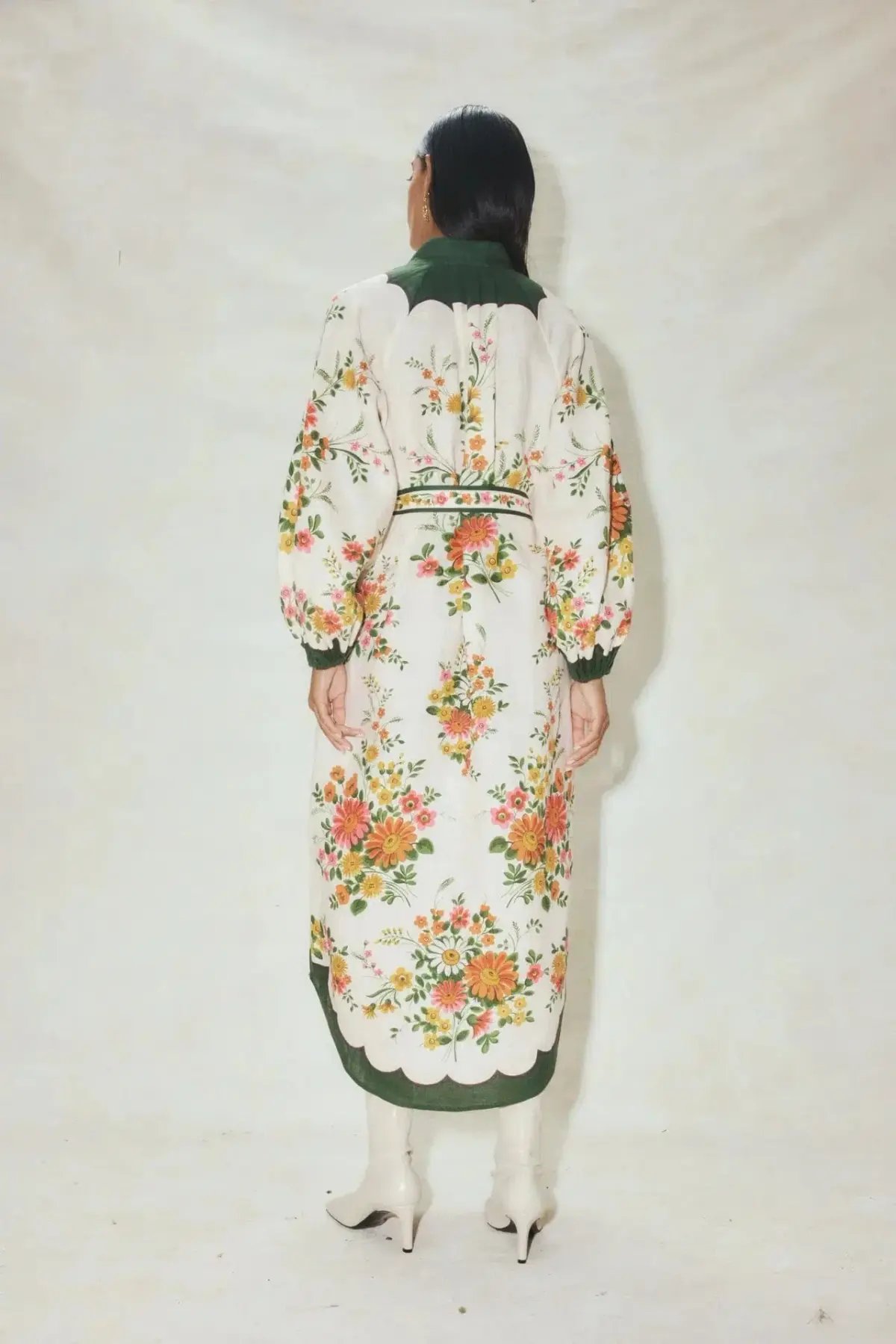 Alemais Elisabetta Shirtdress Multi Print Size 12 photo 3