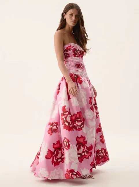 Aje Behold Maxi Boldly Blooming Pink Size 8 photo 2