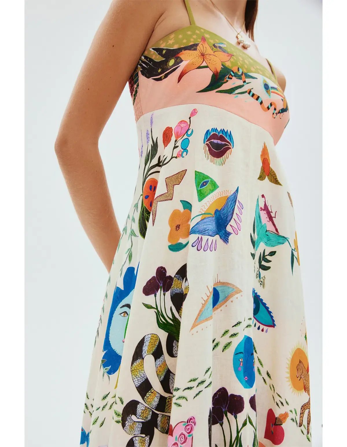 Alemais Evergreen Sundress in Multi Size AU 8 photo 2