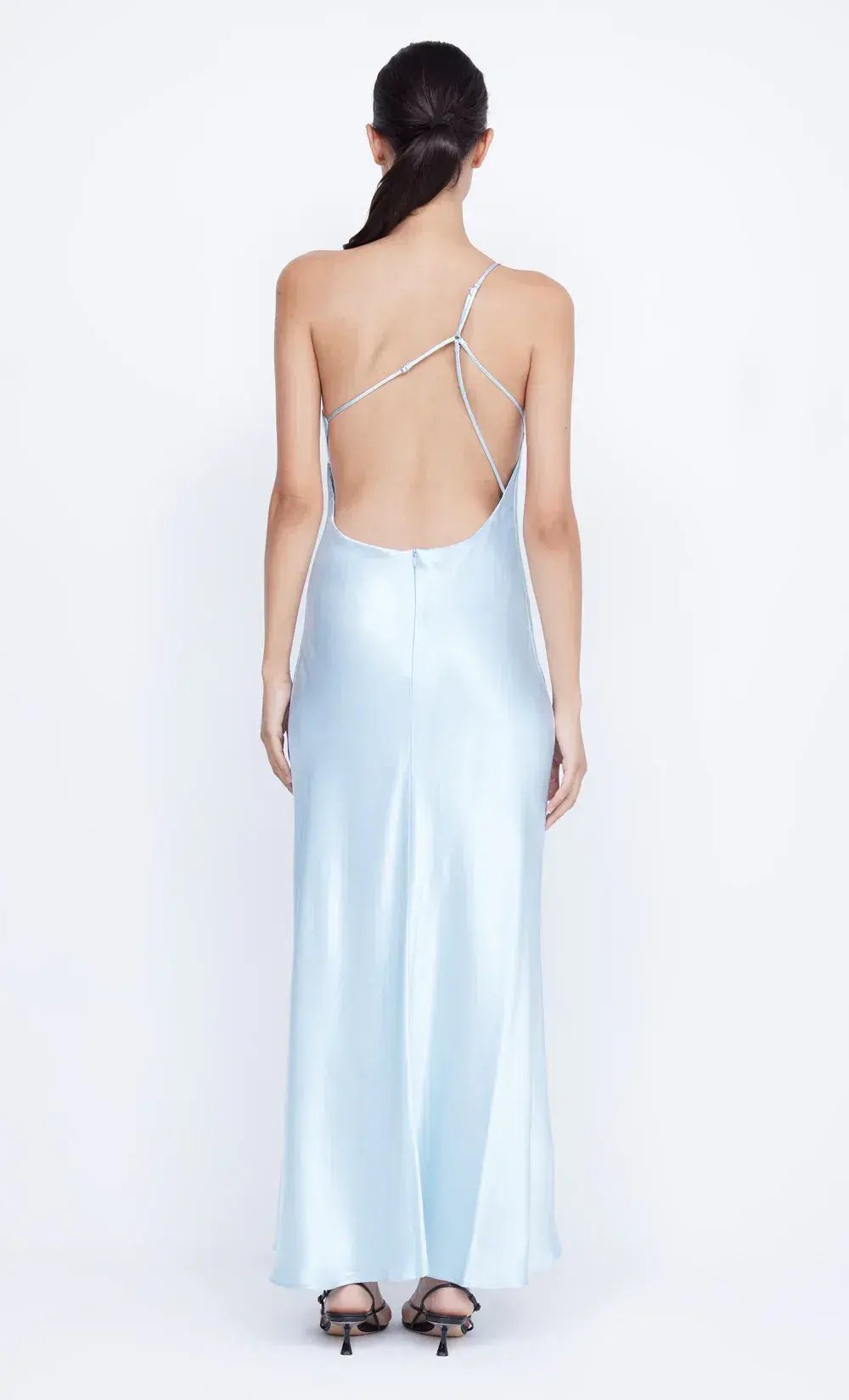 Bec And Bridge Margaux Asym Dress Dolphin Blue Size 10 photo 3