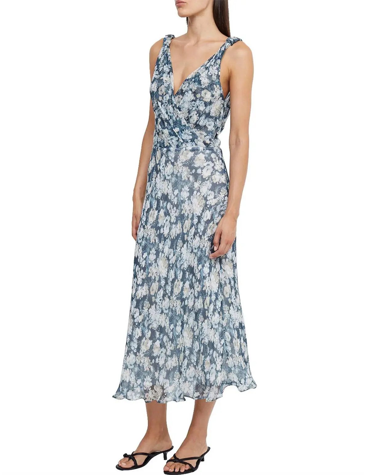 Bec & Bridge Opal V neck Midi Dress Floral Size 8 photo 2