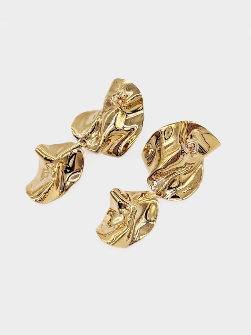 Sterling King The Fold Earrings gold photo 2
