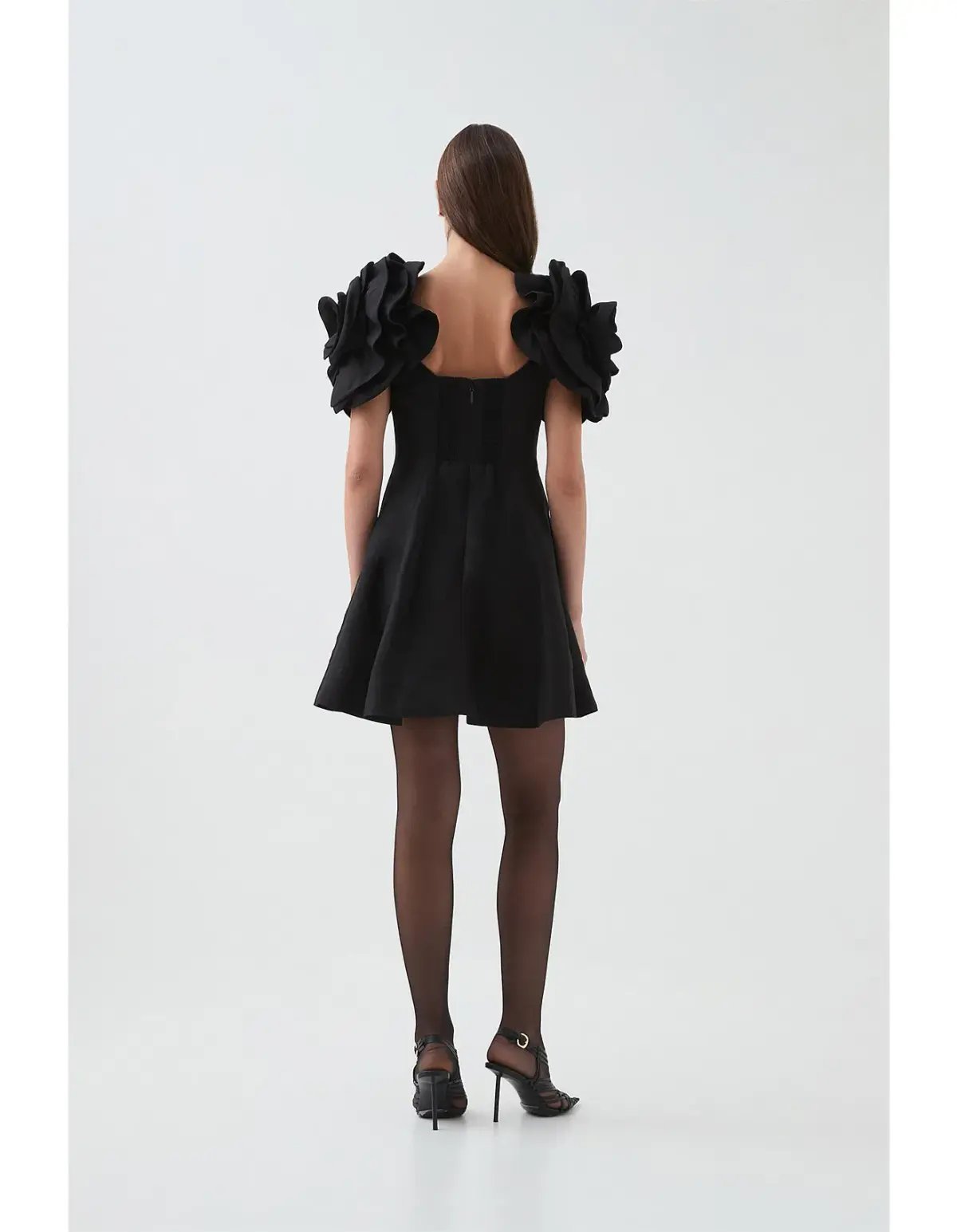 Aje Twyla Mini Dress Black Size 14 photo 3