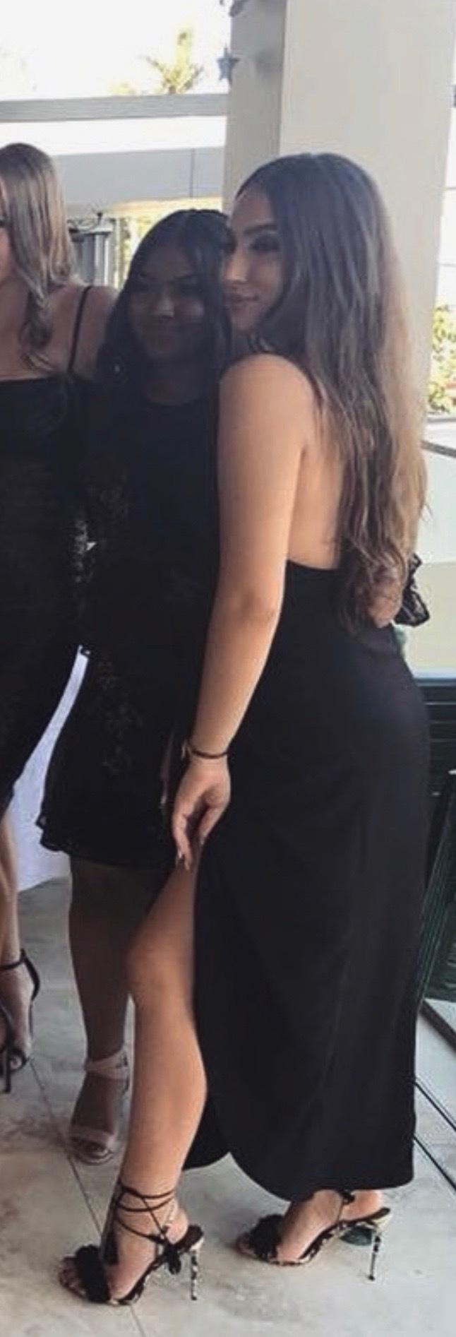 Voltaire Backless Draped Midi Dress photo 4