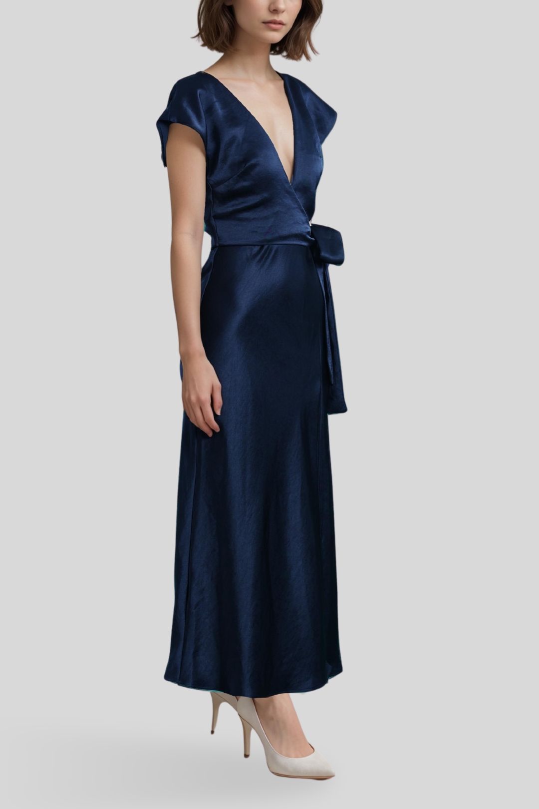 The Dreamer Wrap Dress - Ink photo 2