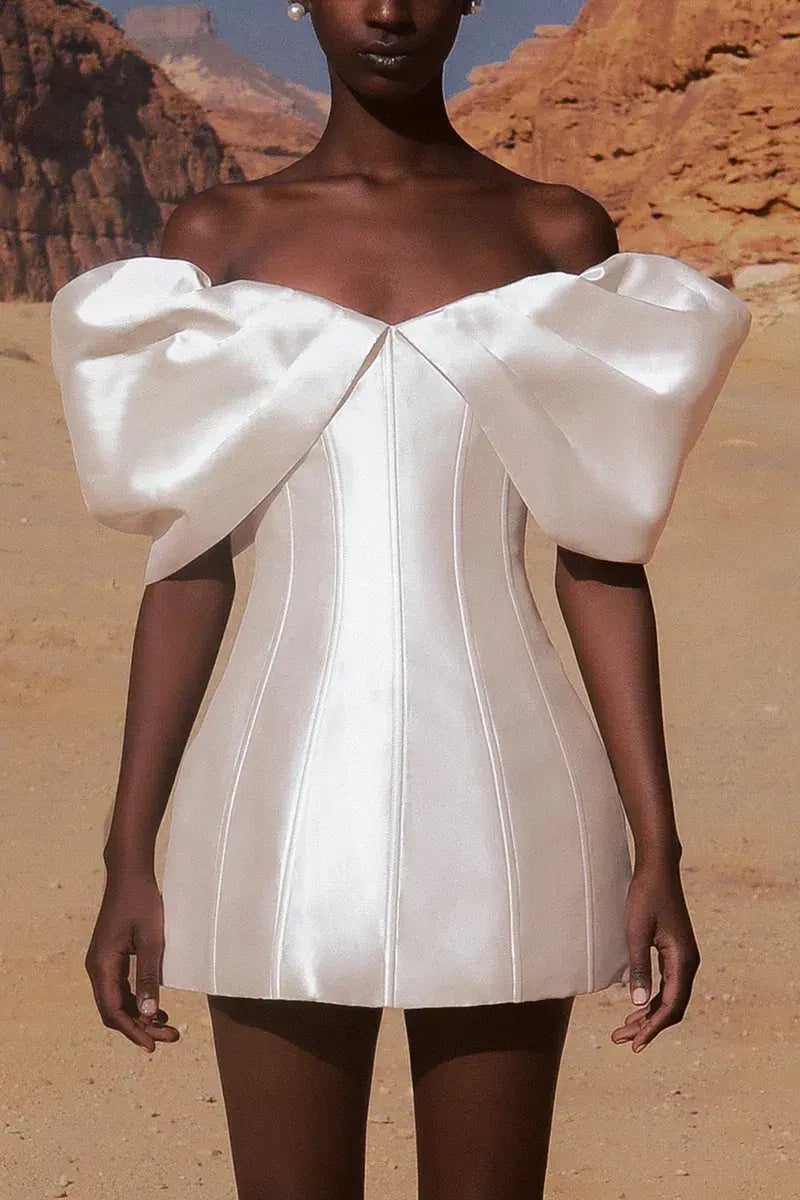 Eliya The Label Nadal Dress Mini White Size AU 16 photo 2