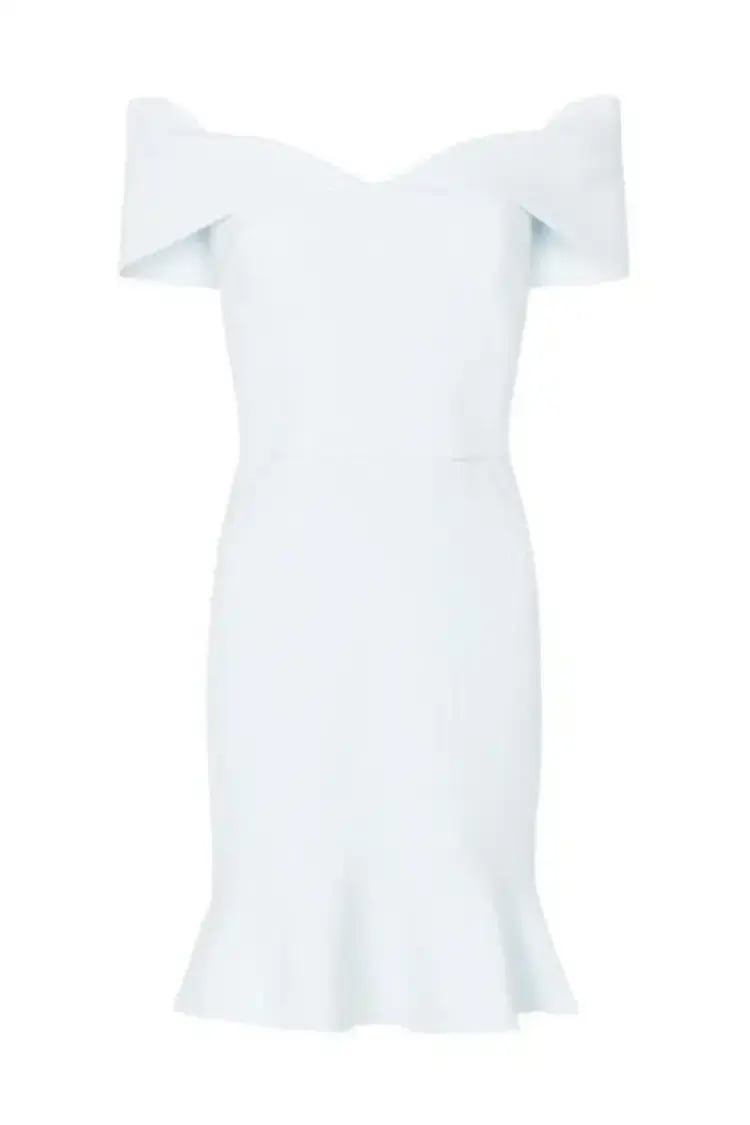 Rebecca Vallance Hamptons Mini Dress Pale Blue Size 8 photo 2