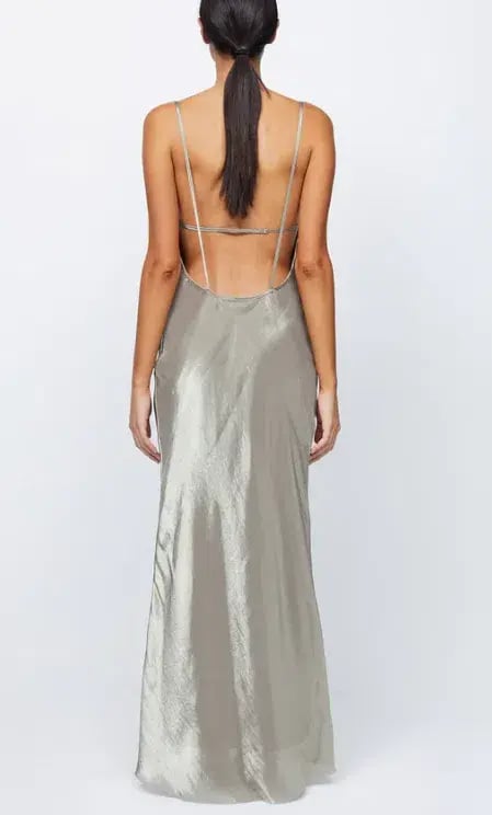 Bec & Bridge Fleur Dress Silver Size 8 photo 2