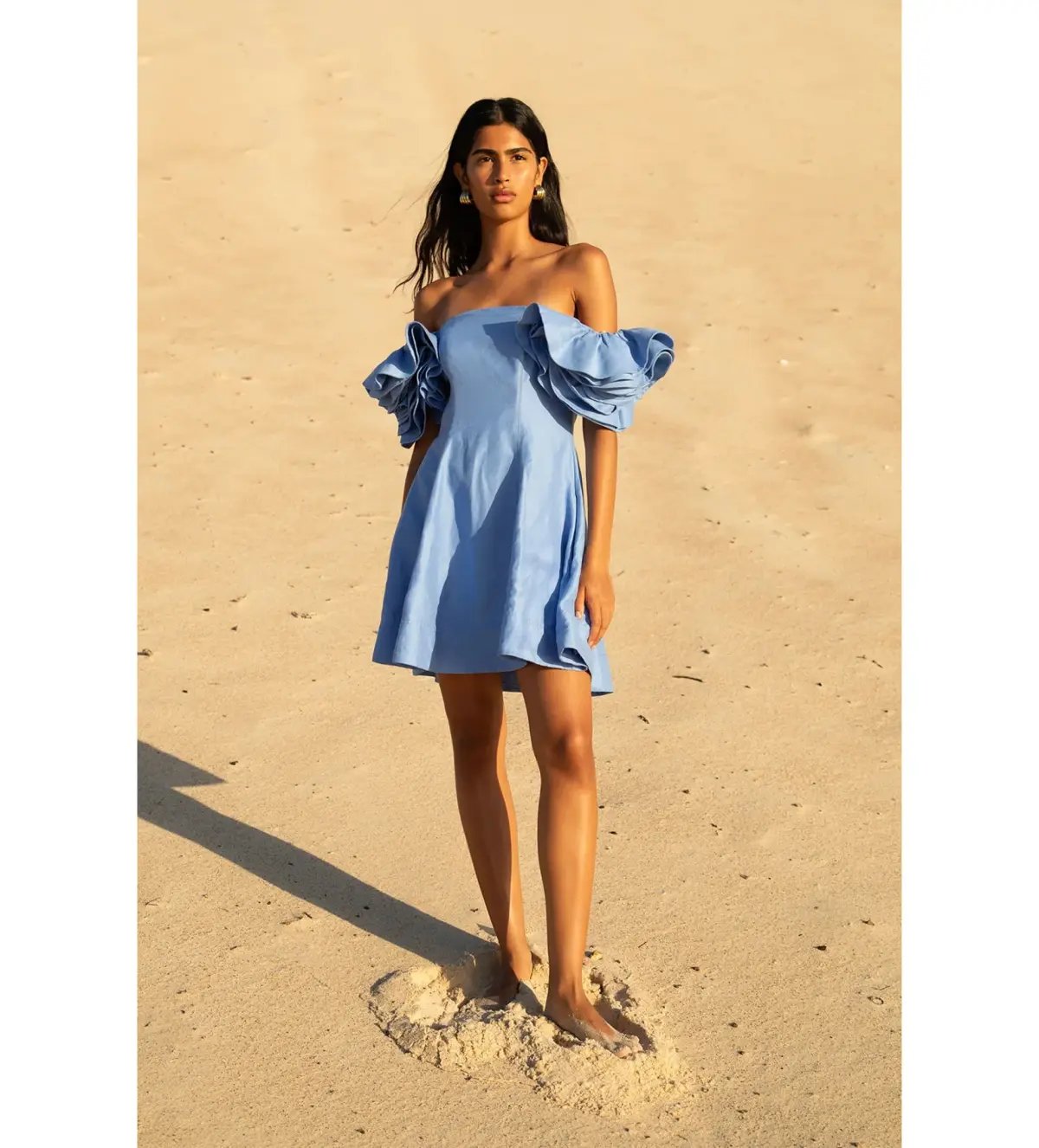 Aje Twyla Mini Dress Oyster Blue Size AU 12 photo 2
