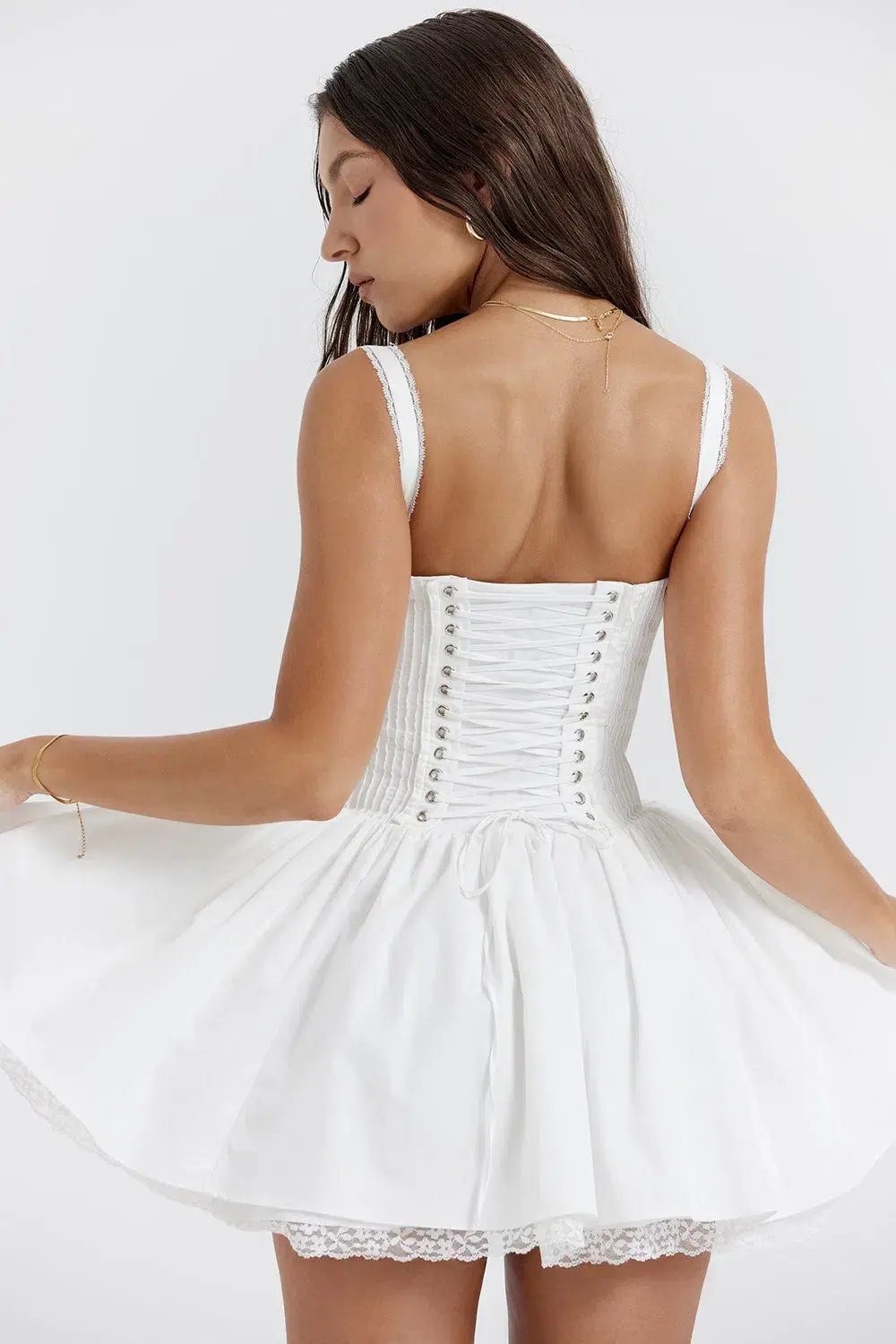 House of CB Pietra Corset Mini Dress White Size M / AU 10 photo 10