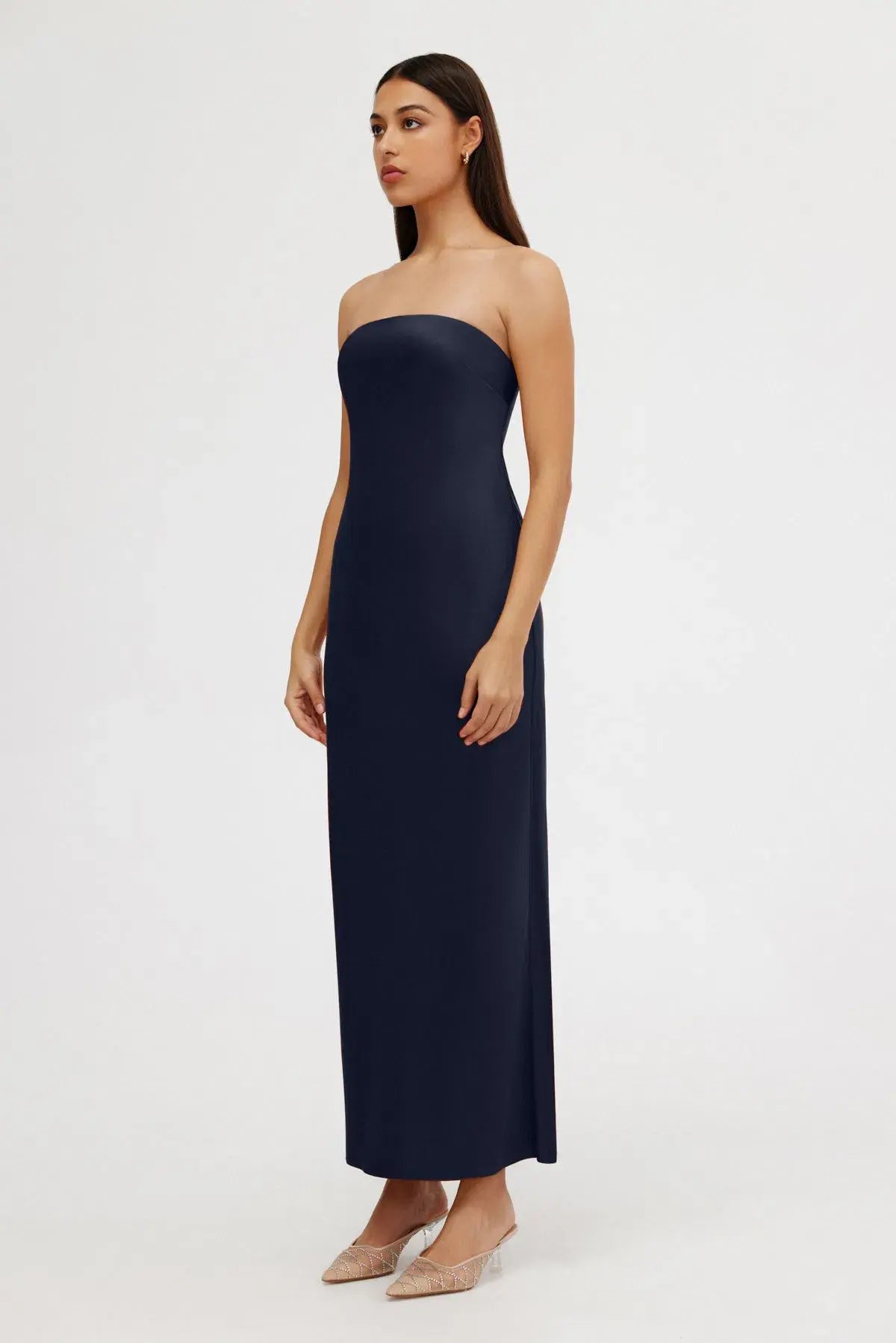 Significant Other Esme Strapless Dress Midnight Blue Size 8 photo 2