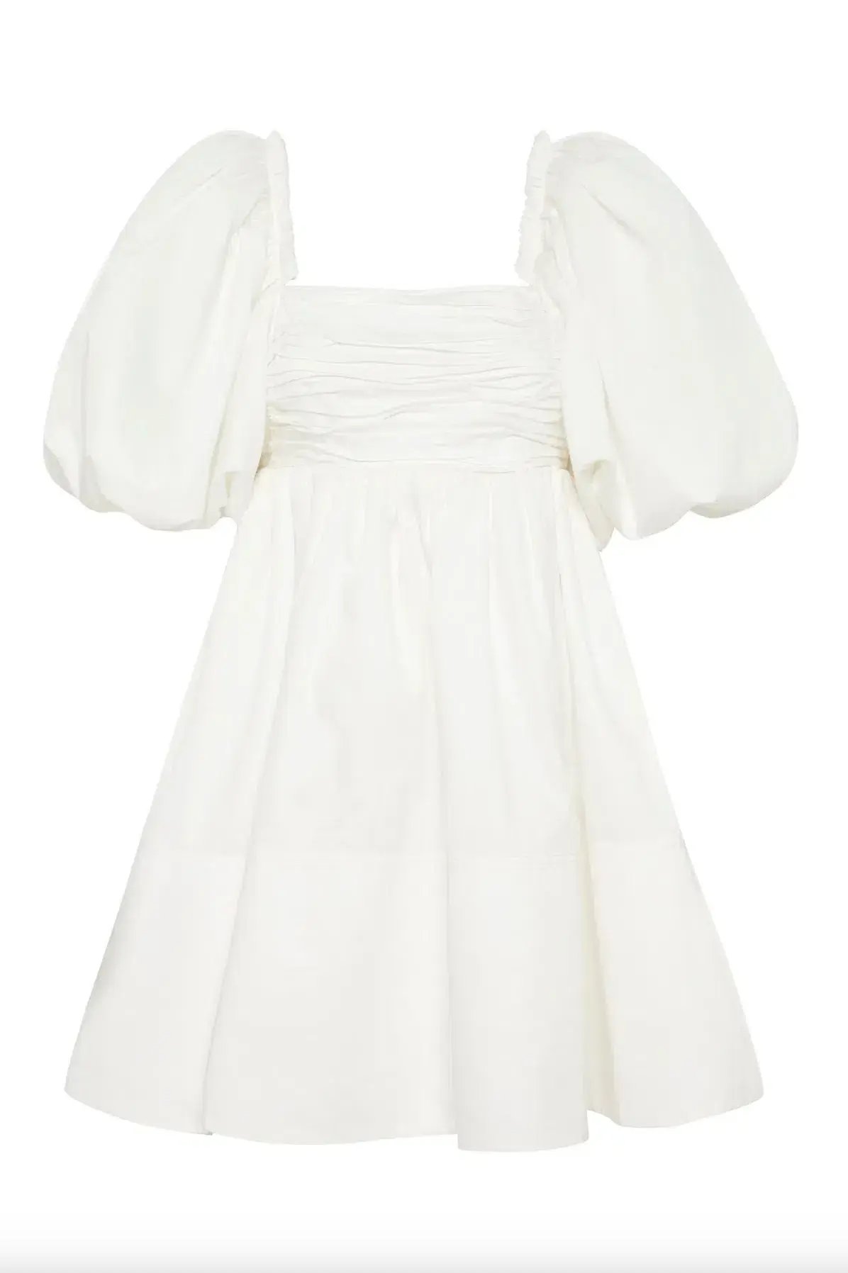 Aje Casabianca Puff Sleeve Mini Dress White Size 6 photo 3