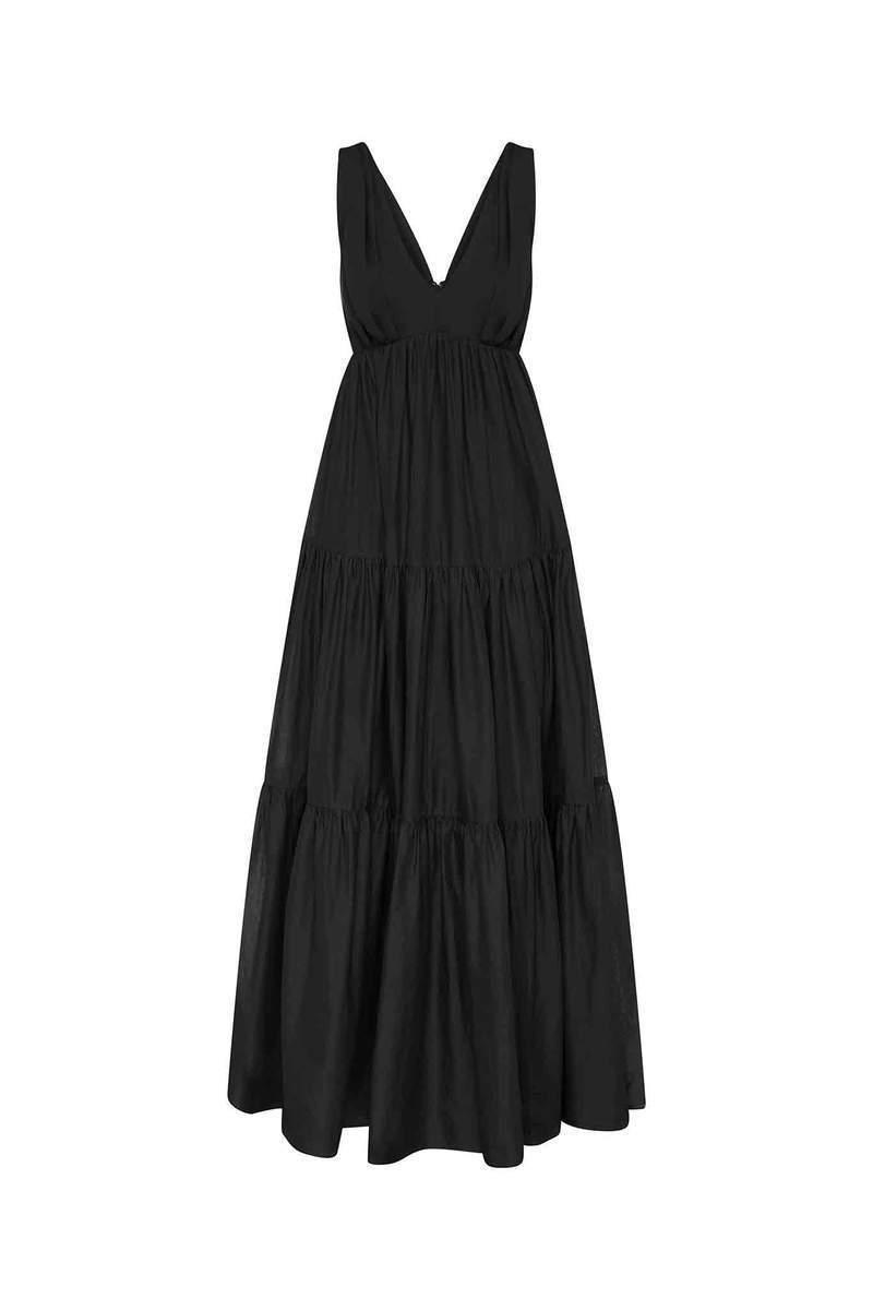 Aje Unending Maxi Dress Black Size 8 photo 4