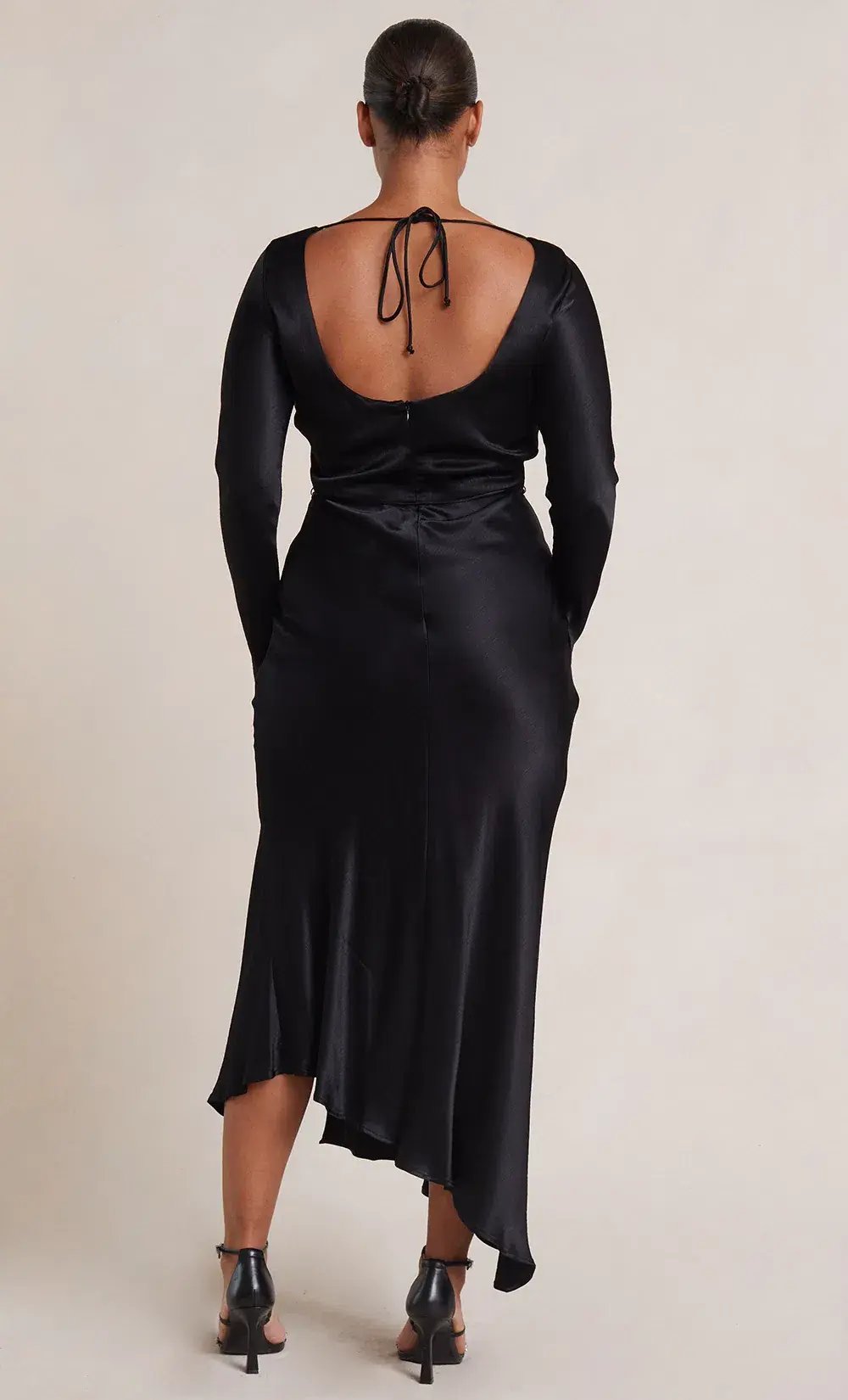 Bec & Bridge Moon Dance Long Sleeve Maxi Dress Black Size 10 photo 2