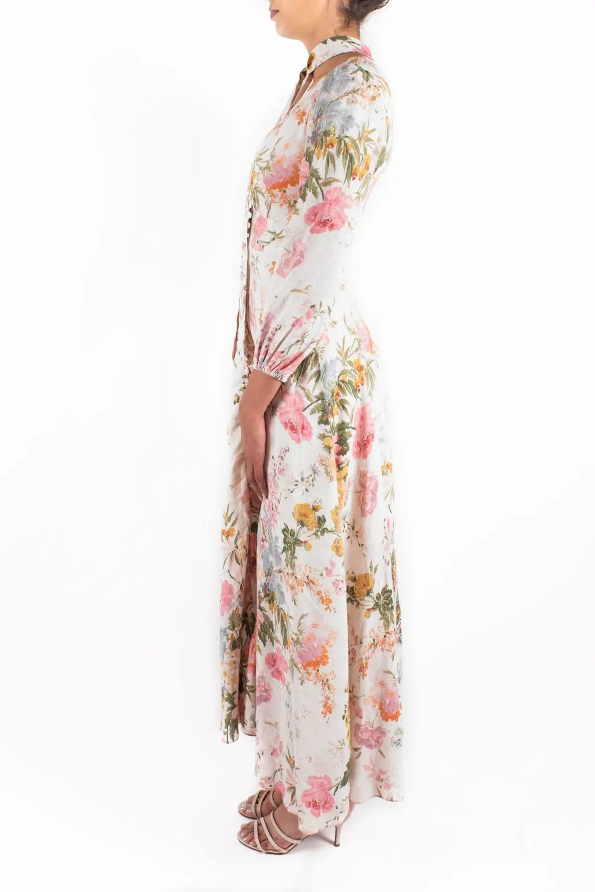 Zimmermann Heathers Plunge Long Dress Floral Size 0 / AU 8 photo 2