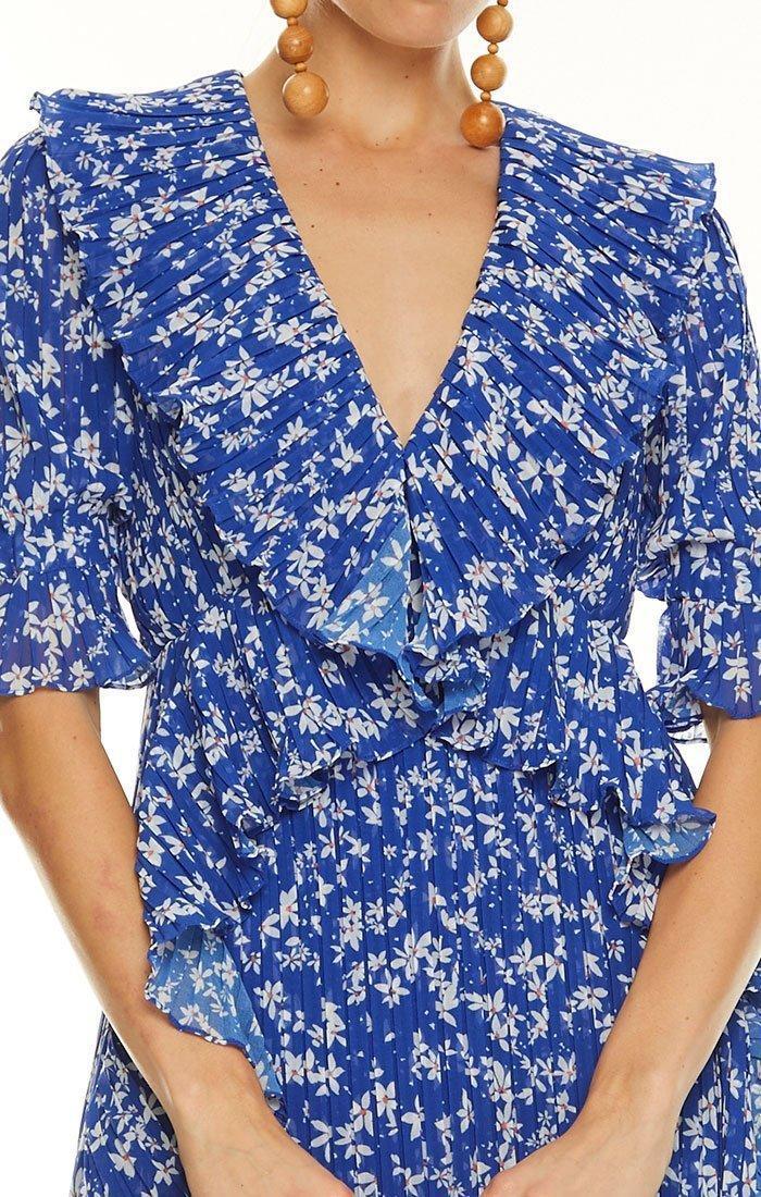 Talulah Mediterranean Minx Midi Dress Blue Size 10 photo 4