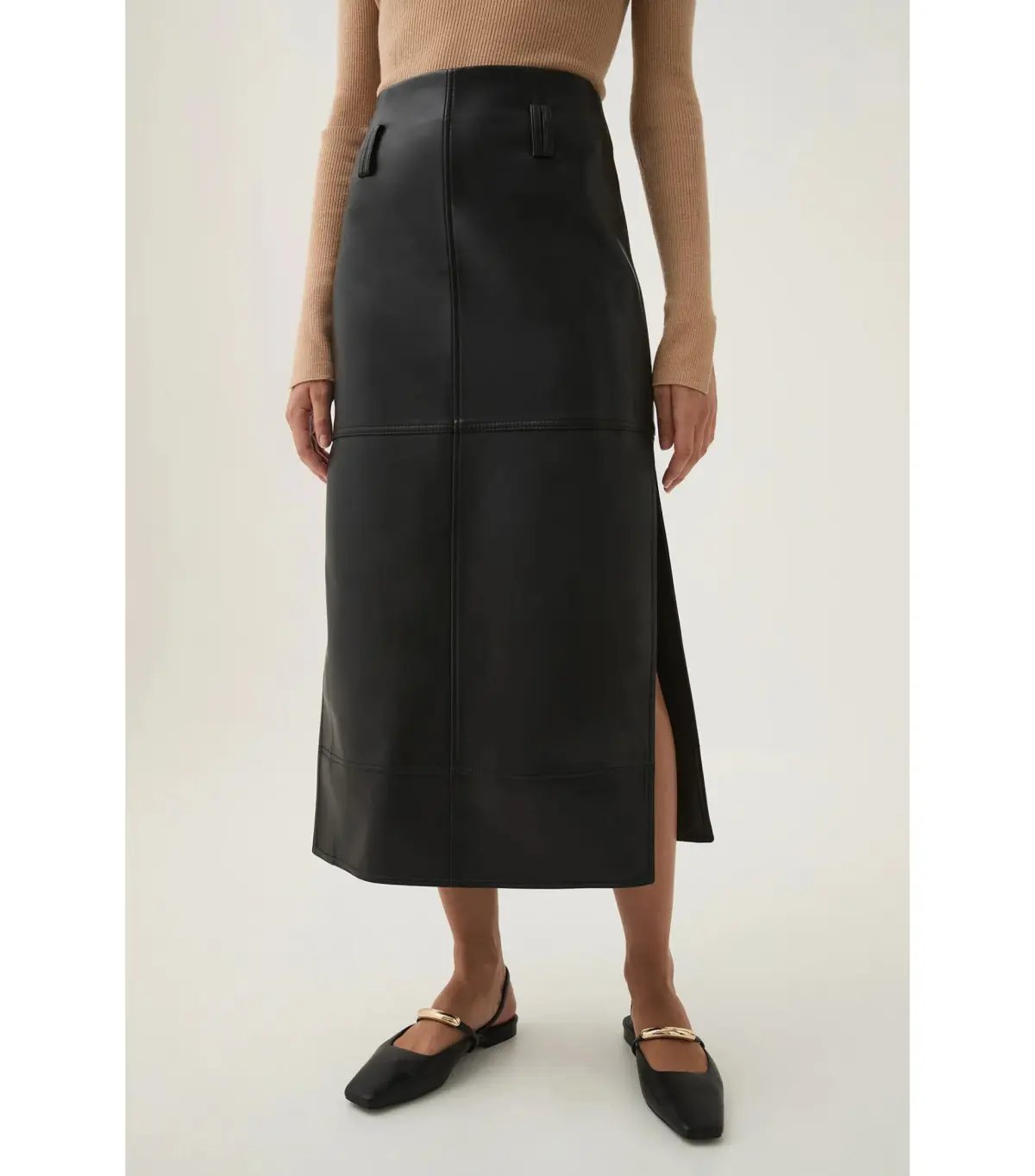 Aje Aspect Midi Skirt Black Size AU 12 photo 2