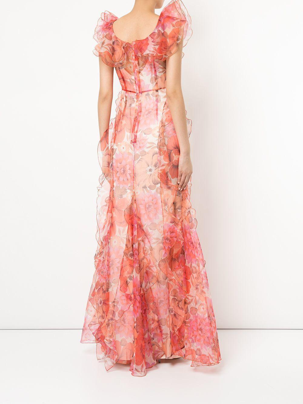 Alice McCall Flora Gown Scarlet Size AU 6 photo 3