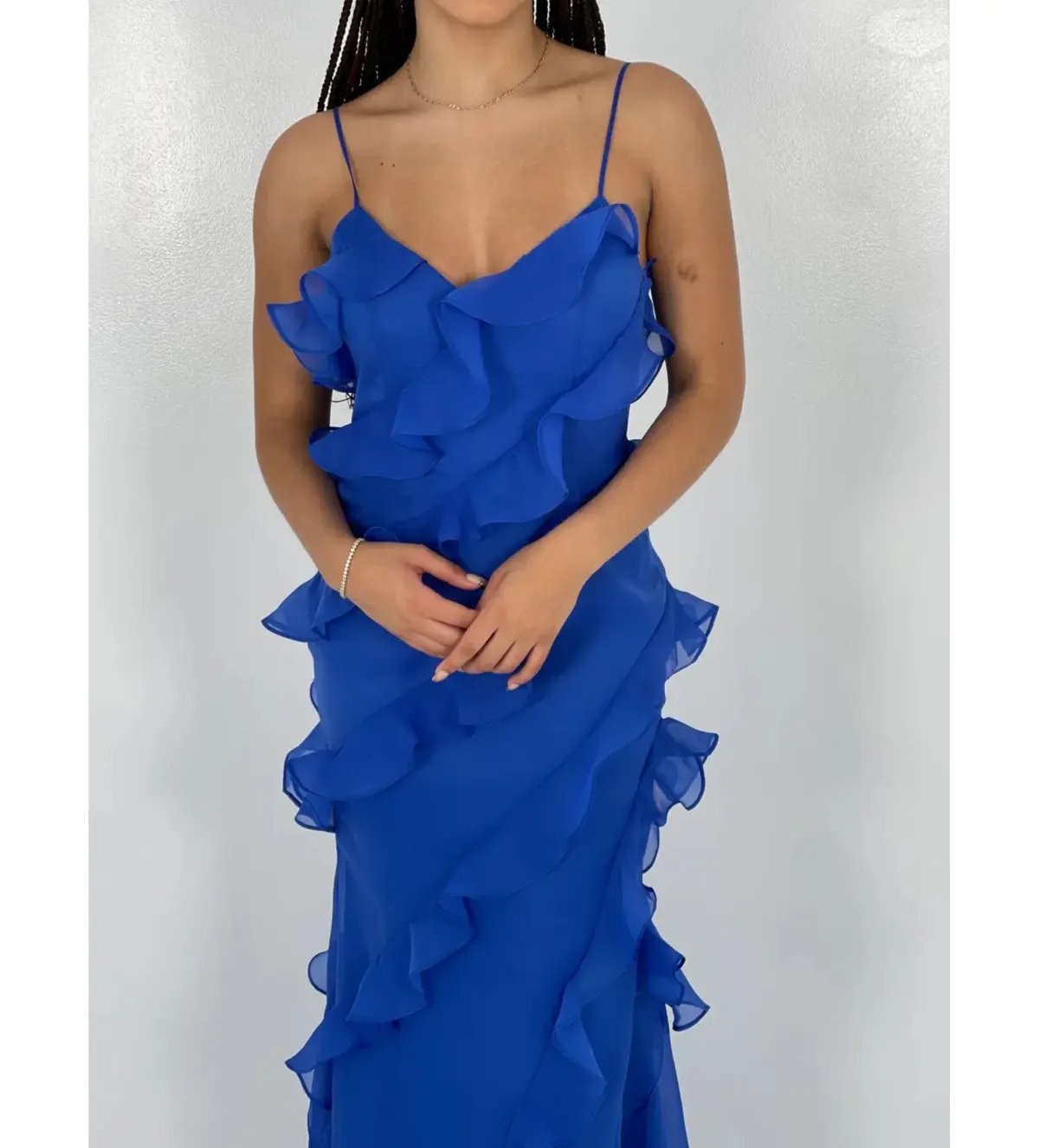 Love, Poppy Santorini Maxi Dress Royal Blue Size M/AU 10 photo 3