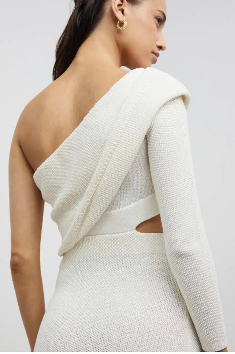 Camilla and Marc Javier Knit Cut-out Midi Dress in White Size S / AU 8 photo 5