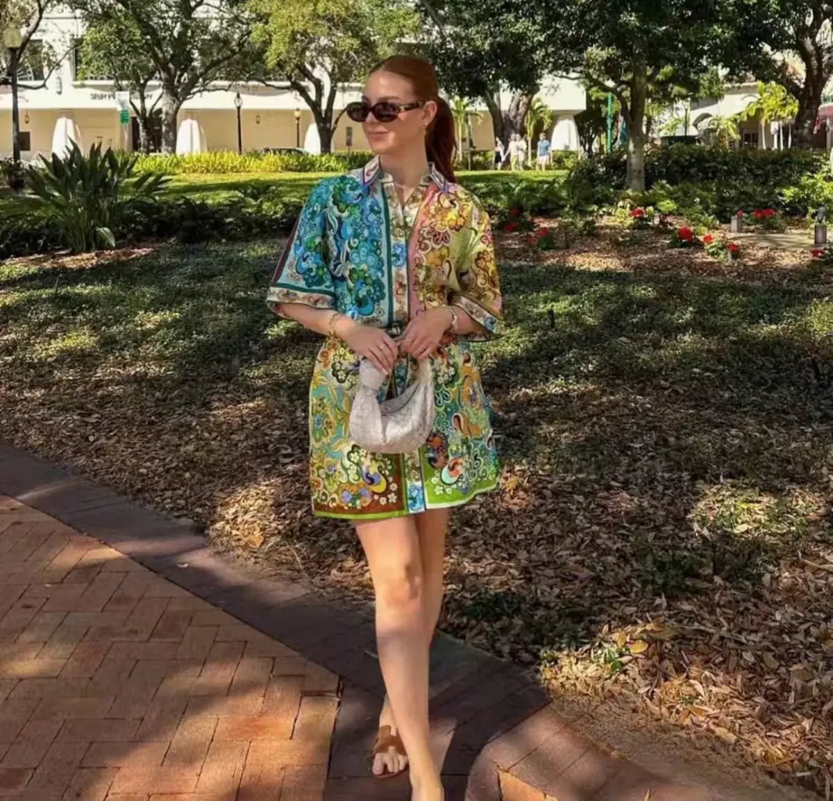 Alemais Dreamer Mini Dress Multi Print Size 16 photo 2