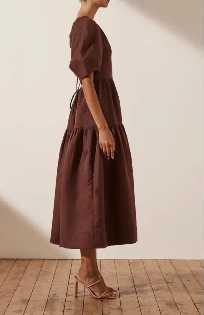 Shona Joy Open Back Midi Dress photo 4