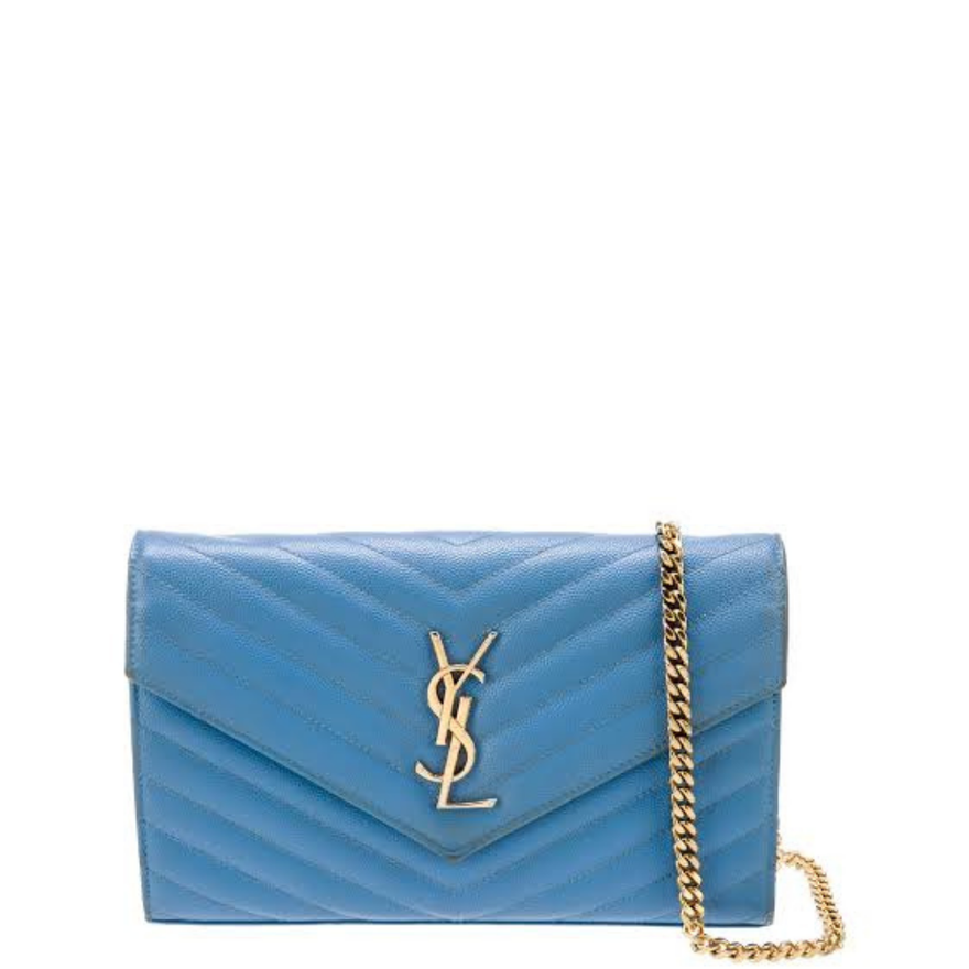 Saint Laurent Flap Pouch Baby Blue photo 2
