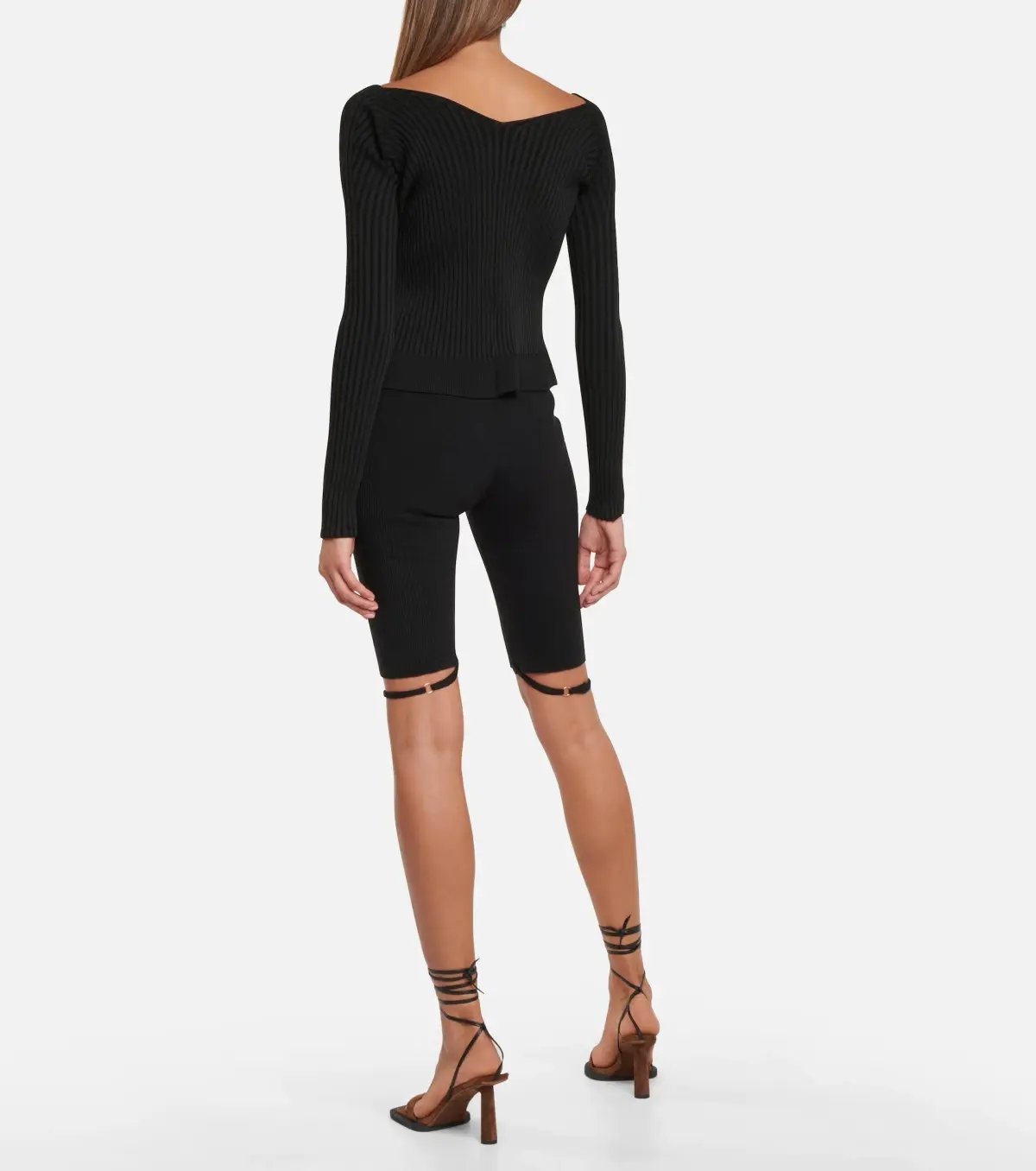 Jacquemus La Maille Pralù Longue Cardigan Black Size 6 photo 6