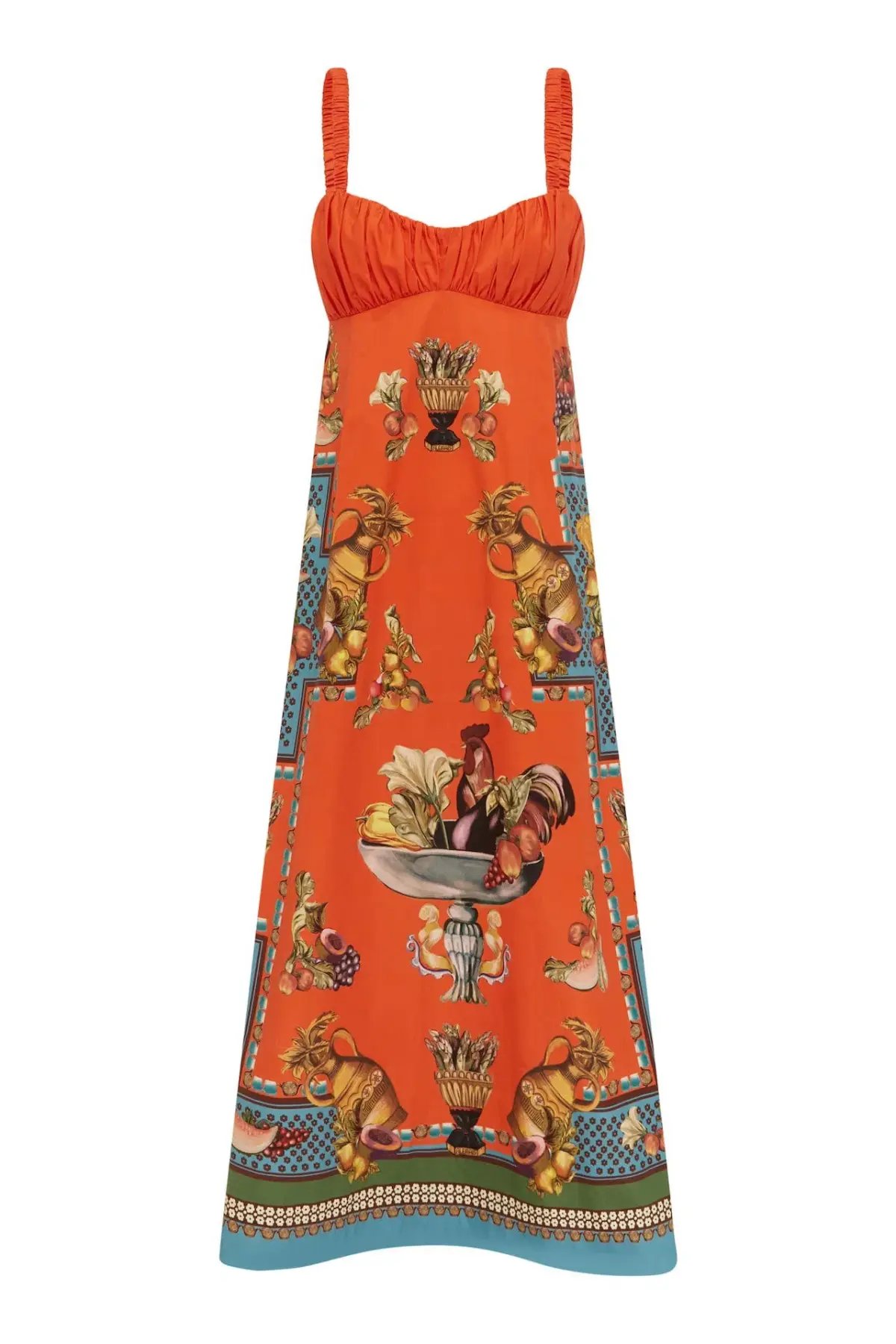 Alemais Rocco Midi Dress Orange Multi Size 8 photo 4