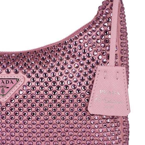 Prada Satin Mini-bag With Crystals, Pink photo 2