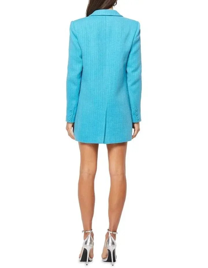Mossman Complete Control Blazer Size 6 and Mini Skirt Size 8 Set Blue photo 2