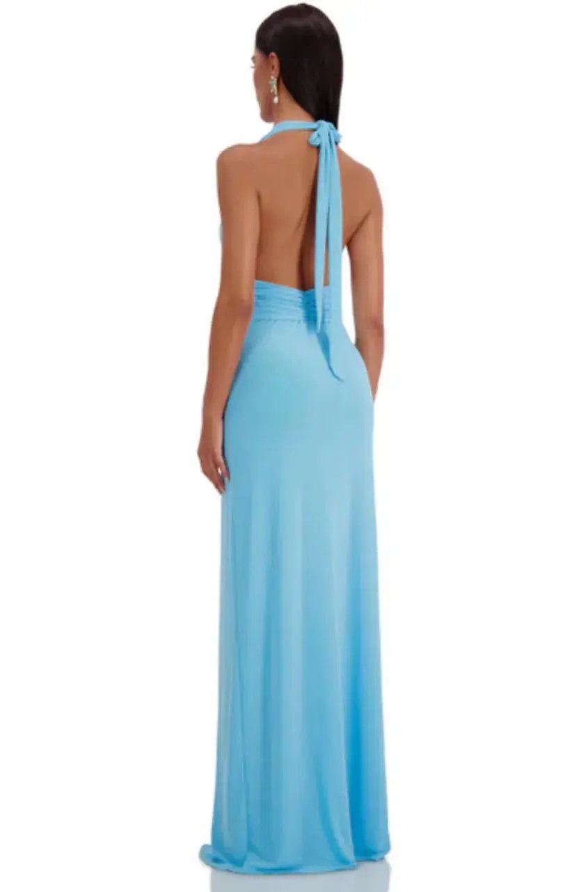Alamour The Label Grusilla Maxi Dress in Blue in Size S / AU 8 photo 2