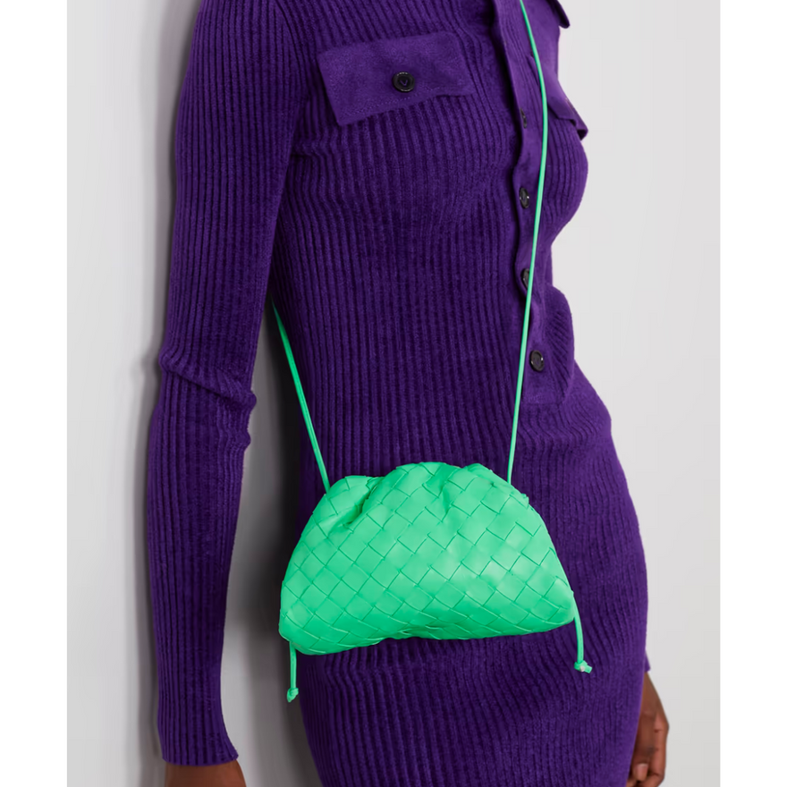 Bottega Veneta Mini Woven Clutch (mint) photo 2