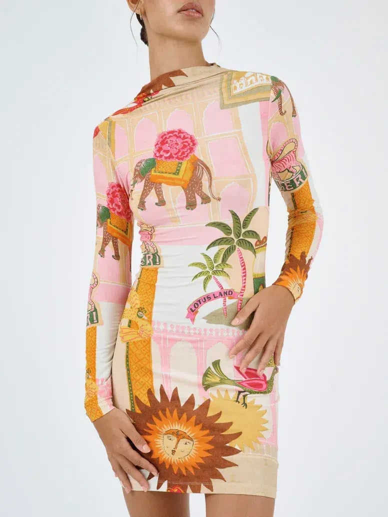 Roame Goldie Mini Dress Pink City Size 1 / Au 8 photo 3