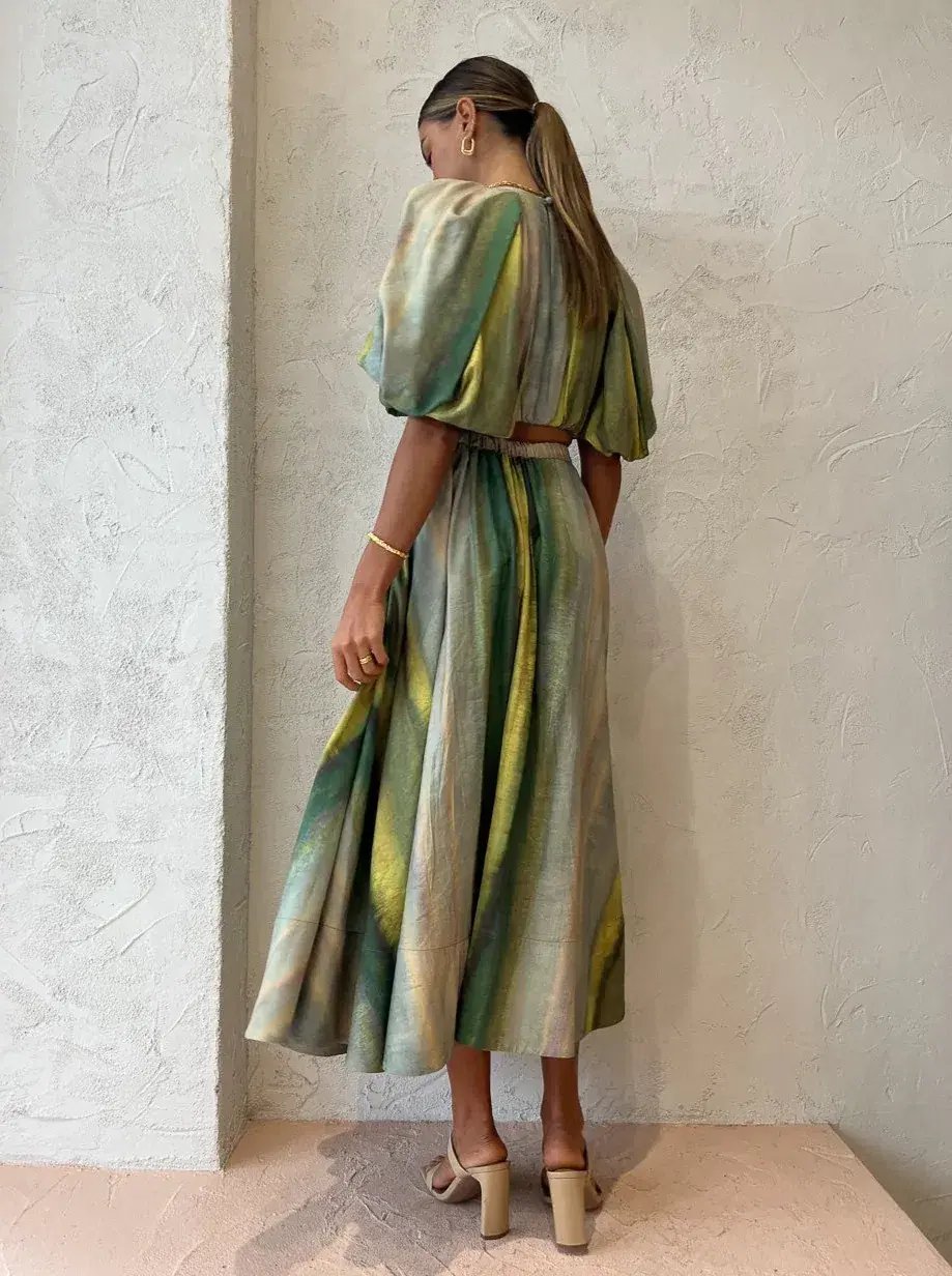 Acler Cumberland Top and Skirt Set Print Size 10 photo 3
